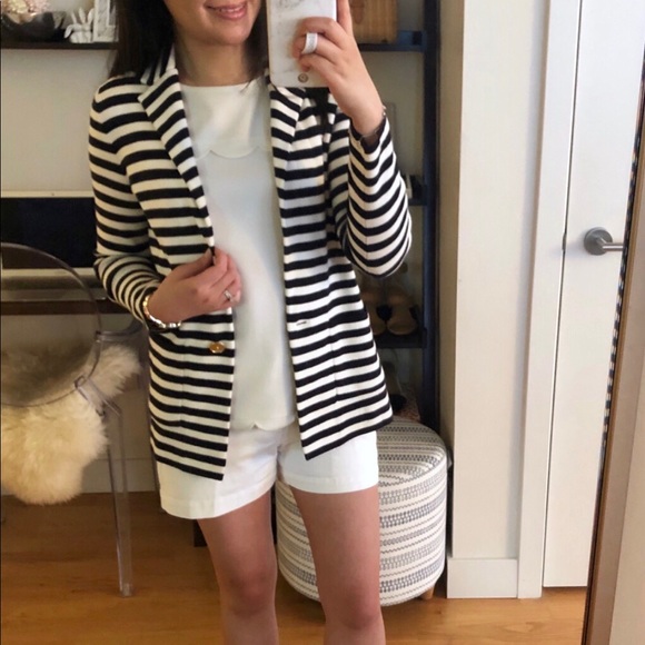 LOFT Striped Sweater Blazer - Picture 3 of 5